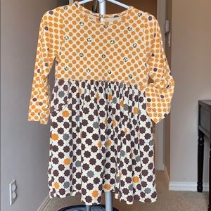 Fall Pink Chicken Dress Size 2Y w/ sequins